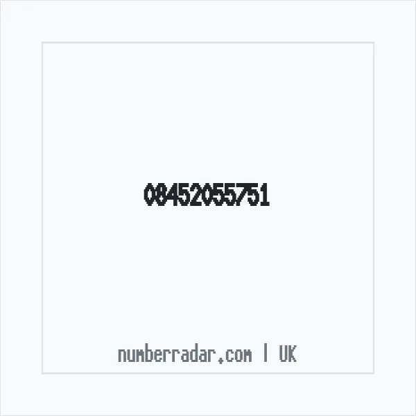 Reverse number check for +44 845 205 5751 — who called me?