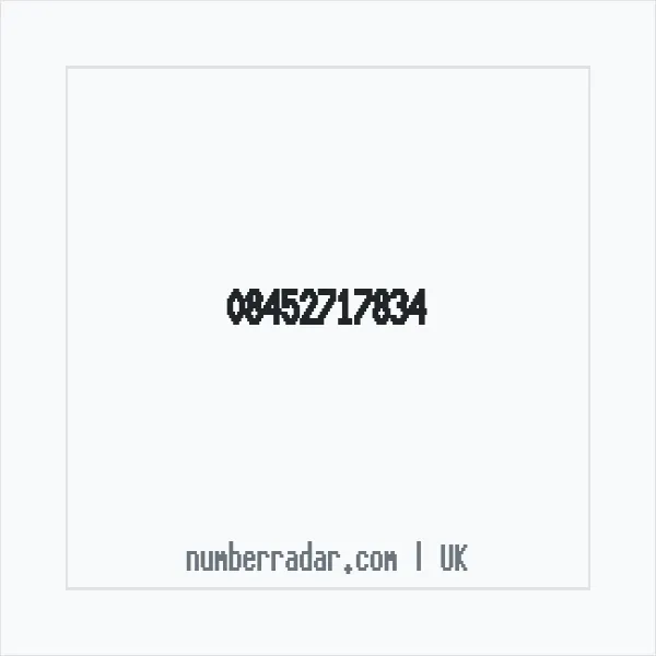 Reverse number check for +44 845 271 7834 — who called me?