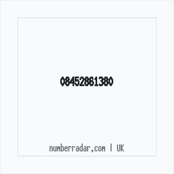 Reverse number check for +44 845 286 1380 — who called me?