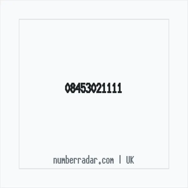 Reverse number check for +44 845 302 1111 — who called me?