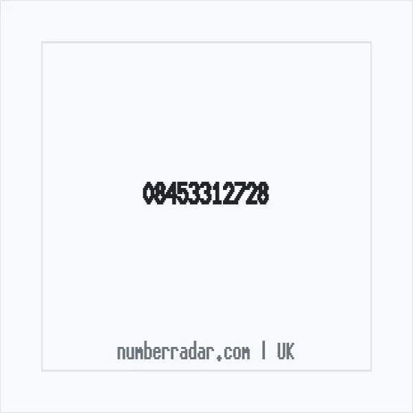 Reverse number check for +44 845 331 2728 — who called me?