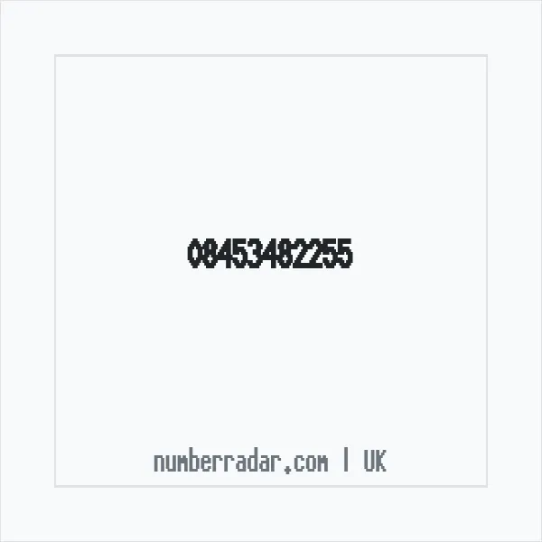 Reverse number check for +44 845 348 2255 — who called me?