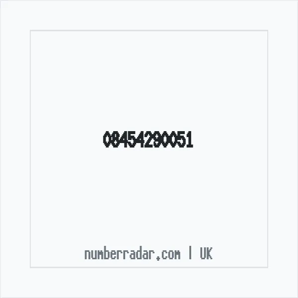 Reverse number check for +44 845 429 0051 — who called me?