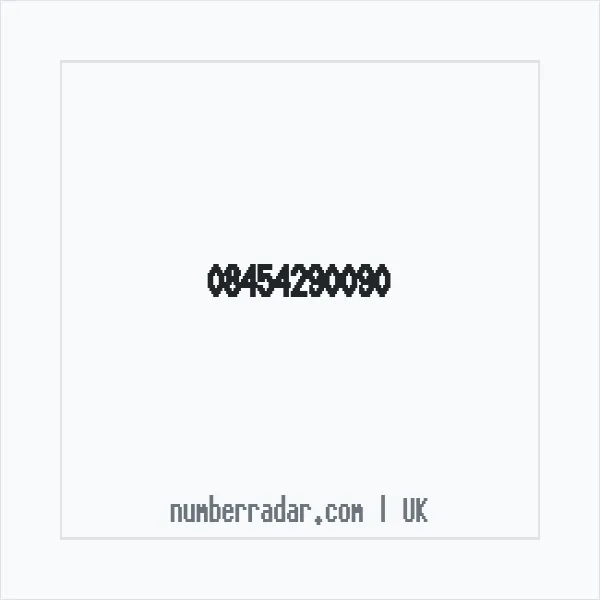 Reverse number check for +44 845 429 0090 — who called me?