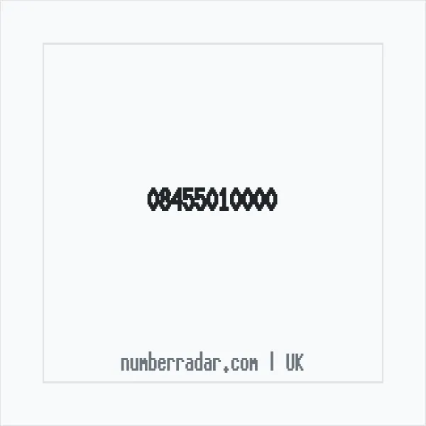 Reverse number check for +44 845 501 0000 — who called me?