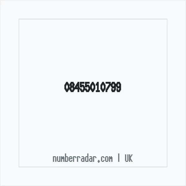 Reverse number check for +44 845 501 0799 — who called me?