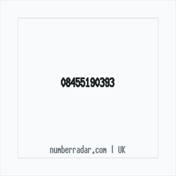 Reverse number check for +44 845 519 0393 — who called me?