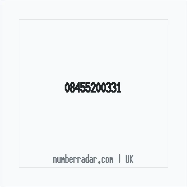 Reverse number check for +44 845 520 0331 — who called me?
