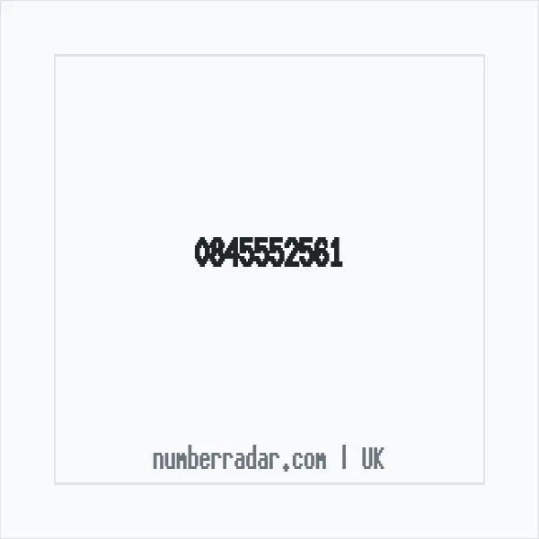 Reverse number check for +44 845552561 — who called me?