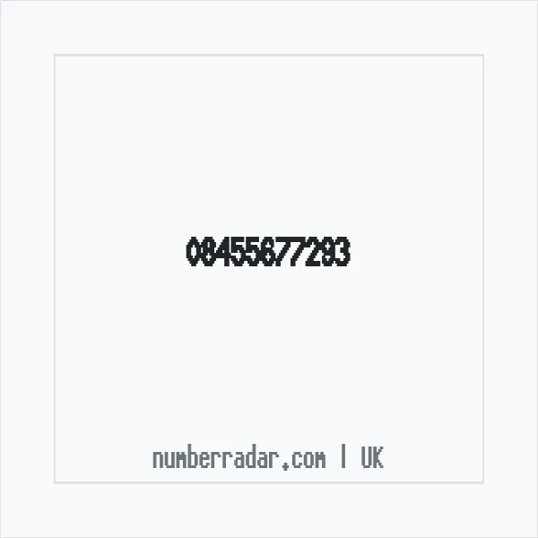 Reverse number check for +44 845 567 7293 — who called me?