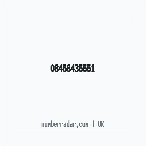 Reverse number check for +44 845 643 5551 — who called me?