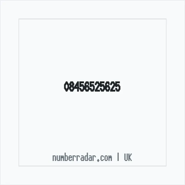 Reverse number check for +44 845 652 5625 — who called me?