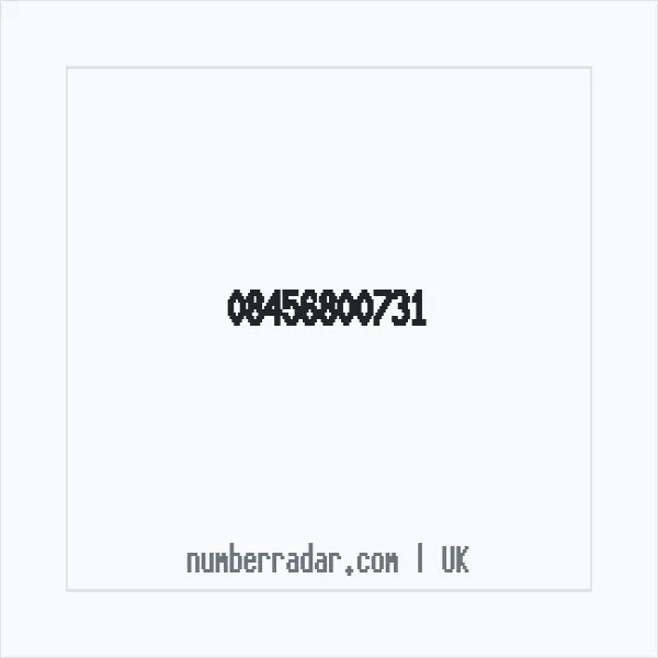Reverse number check for +44 845 680 0731 — who called me?