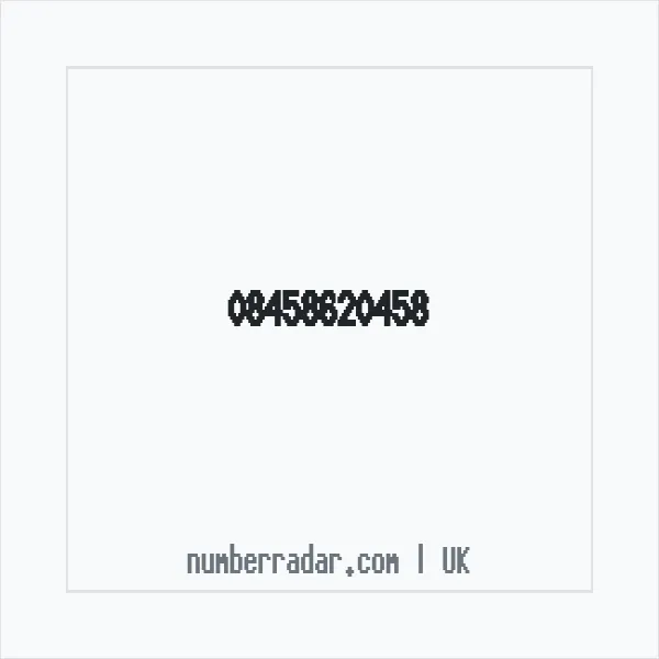 Reverse number check for +44 845 862 0458 — who called me?