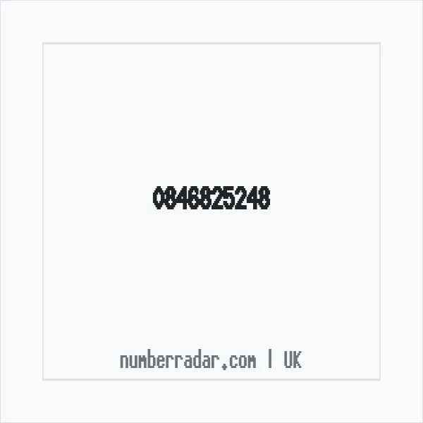 Reverse number check for +44 846825248 — who called me?