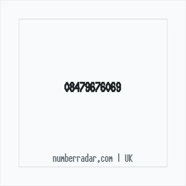 Reverse number check for +44 847 967 6069 — who called me?