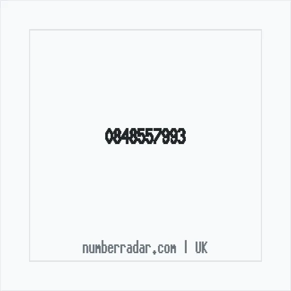 Reverse number check for +44 848557993 — who called me?