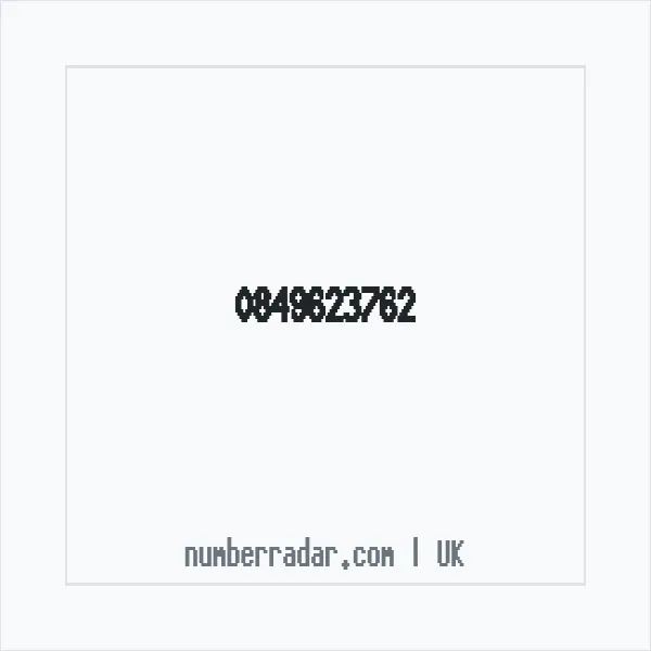 Reverse number check for +44 849623762 — who called me?