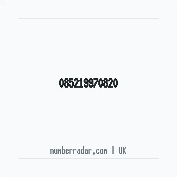 Reverse number check for +44 (8521) 997-082 — who called me?