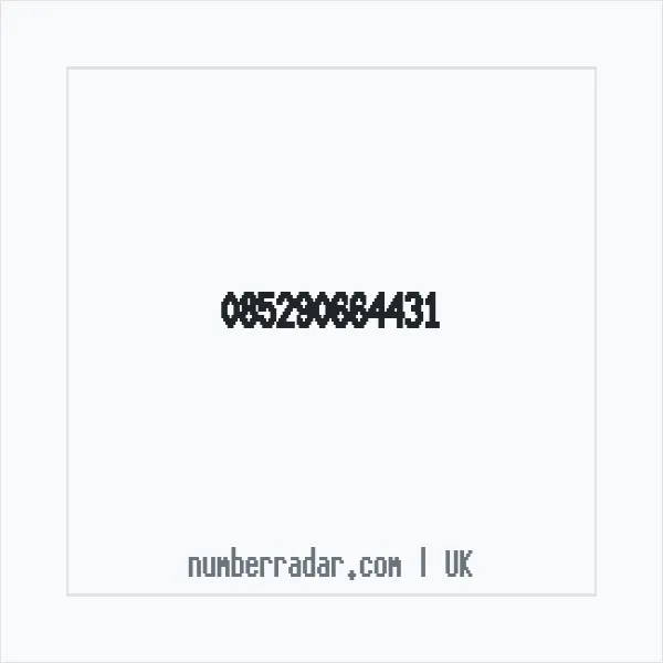 Reverse number check for +44 (8529) 066-443 — who called me?