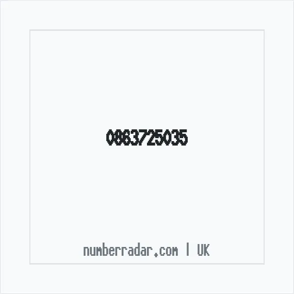 Reverse number check for +44 863725035 — who called me?