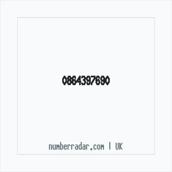 Reverse number check for +44 864397690 — who called me?