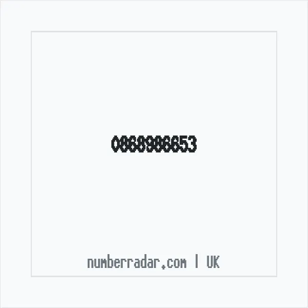 Reverse number check for +44 868986653 — who called me?