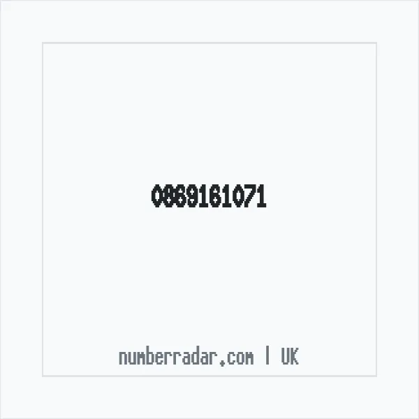 Reverse number check for +44 869161071 — who called me?