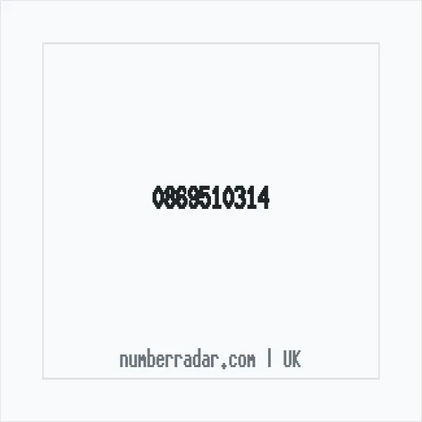 Reverse number check for +44 869510314 — who called me?