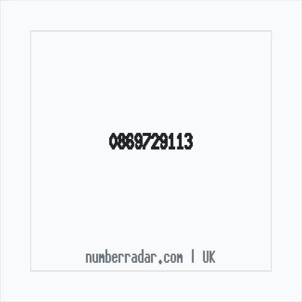 Reverse number check for +44 869729113 — who called me?