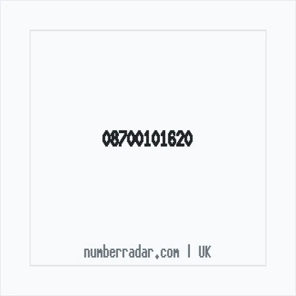 Reverse number check for +44 870 010 1620 — who called me?