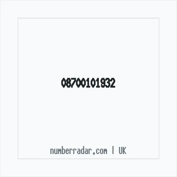 Reverse number check for +44 870 010 1932 — who called me?