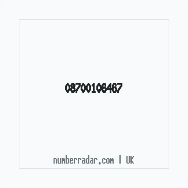 Reverse number check for +44 870 010 6467 — who called me?