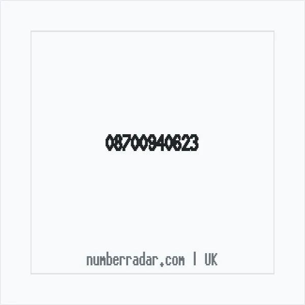 Reverse number check for +44 870 094 0623 — who called me?