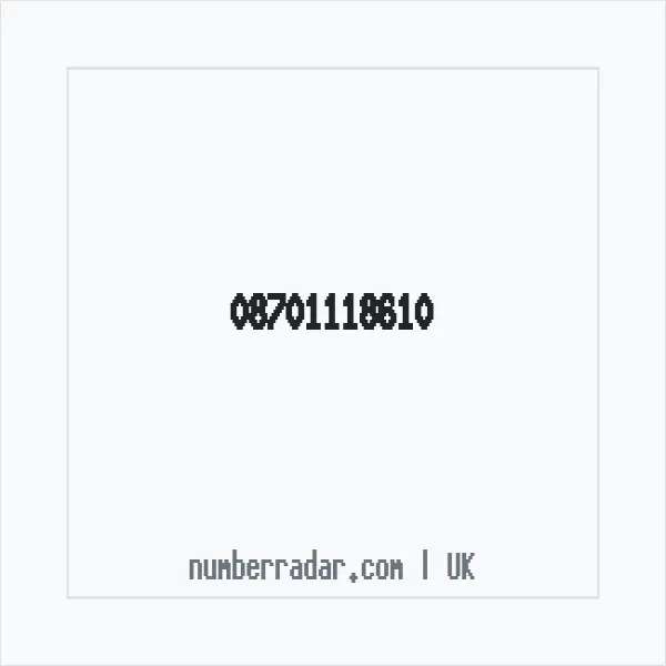 Reverse number check for +44 870 111 8610 — who called me?