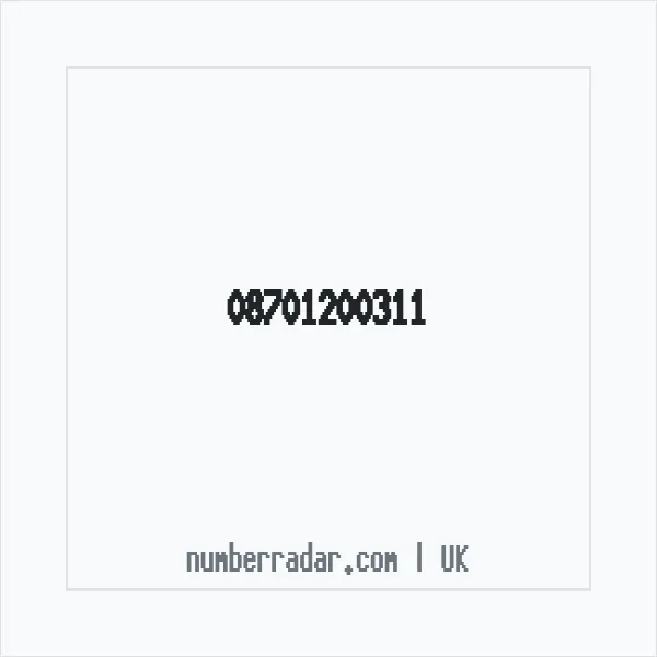 Reverse number check for +44 870 120 0311 — who called me?