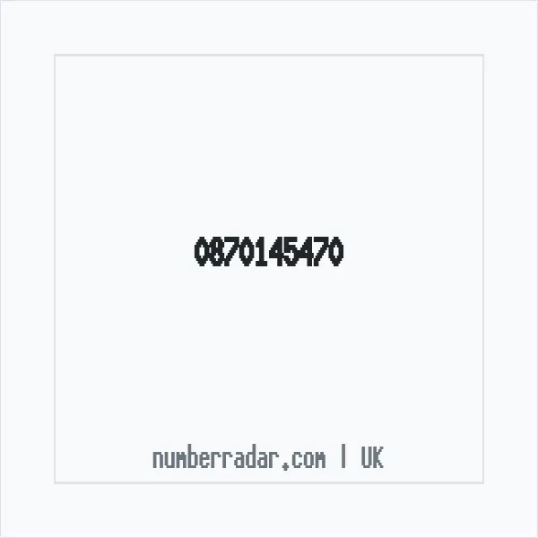 Reverse number check for +44 870145470 — who called me?