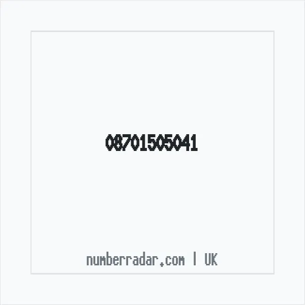 Reverse number check for +44 870 150 5041 — who called me?