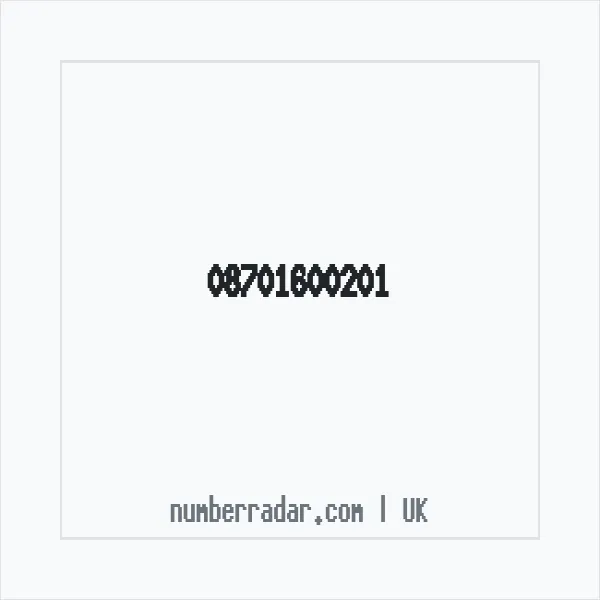 Reverse number check for +44 870 160 0201 — who called me?