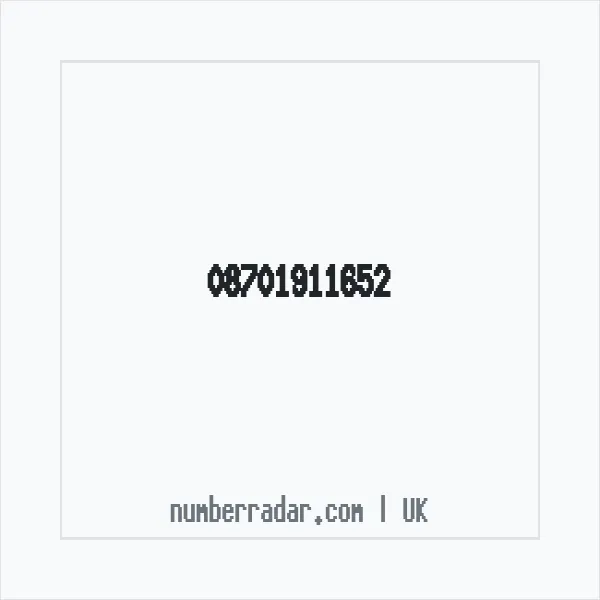 Reverse number check for +44 870 191 1652 — who called me?