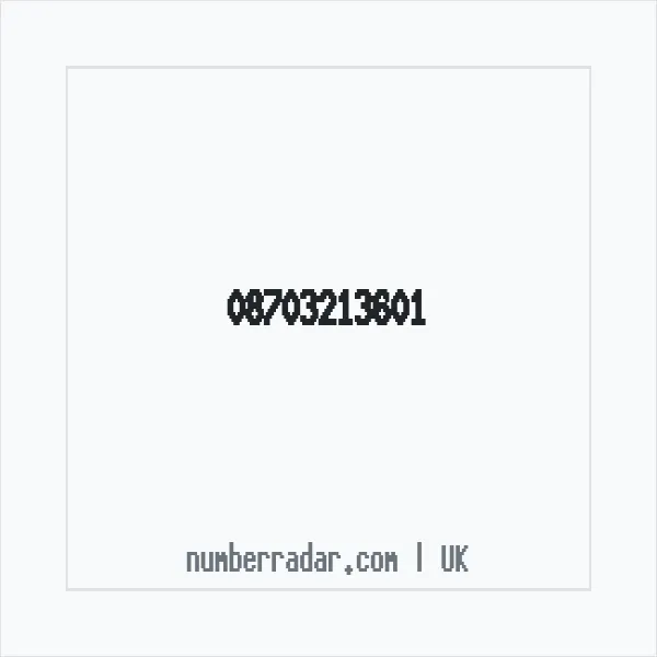 Reverse number check for +44 870 321 3601 — who called me?