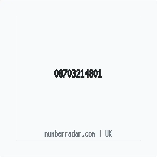 Reverse number check for +44 870 321 4801 — who called me?