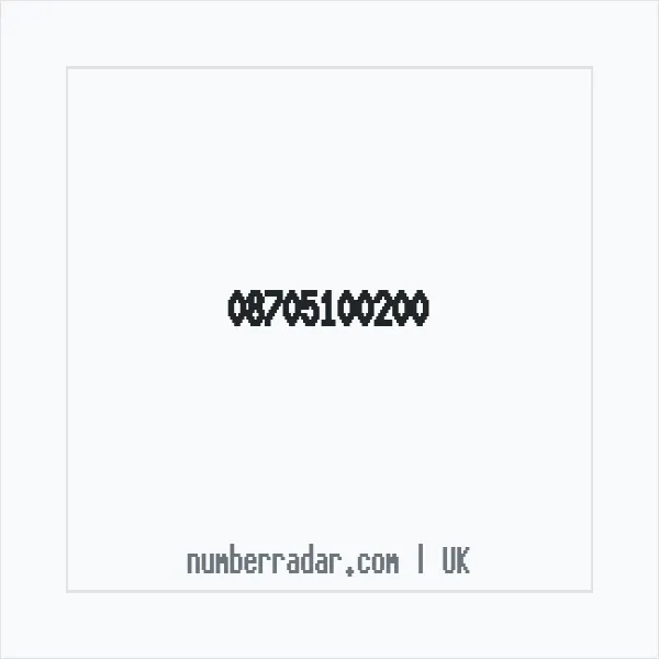 Reverse number check for +44 870 510 0200 — who called me?