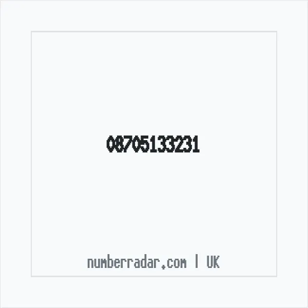 Reverse number check for +44 870 513 3231 — who called me?