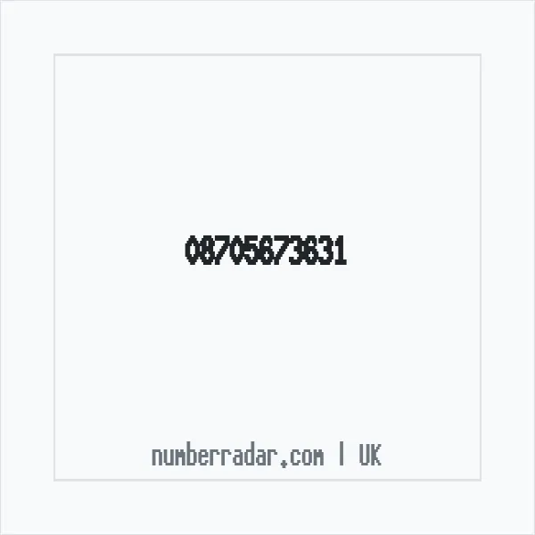 Reverse number check for +44 870 567 3631 — who called me?