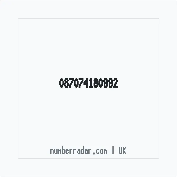 Reverse number check for +44 (8707) 418-099 — who called me?