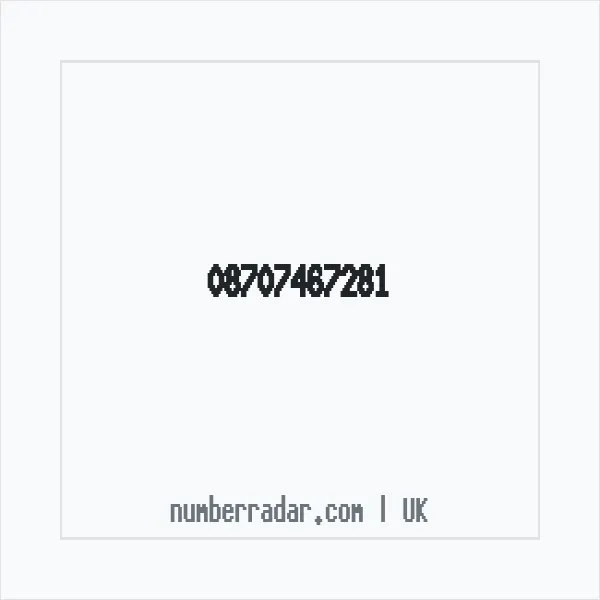 Reverse number check for +44 870 746 7281 — who called me?