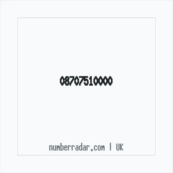 Reverse number check for +44 870 751 0000 — who called me?