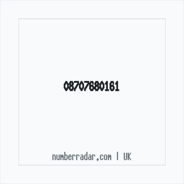 Reverse number check for +44 870 768 0161 — who called me?