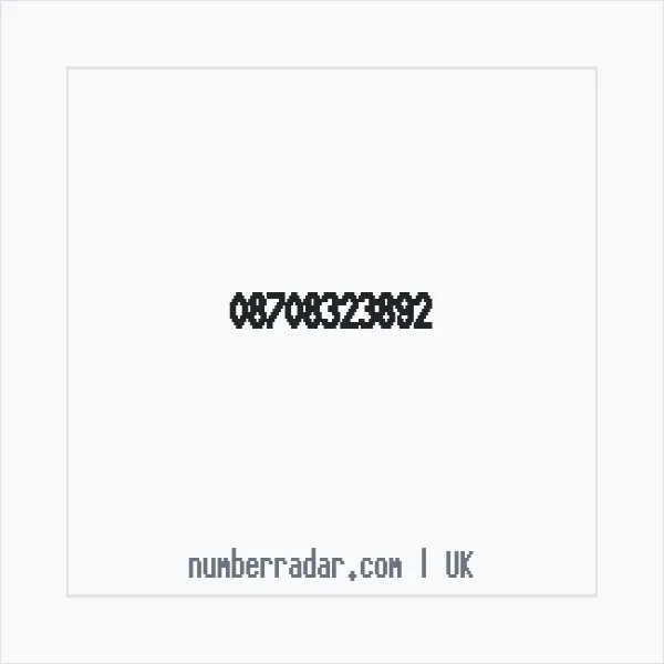 Reverse number check for +44 870 832 3892 — who called me?